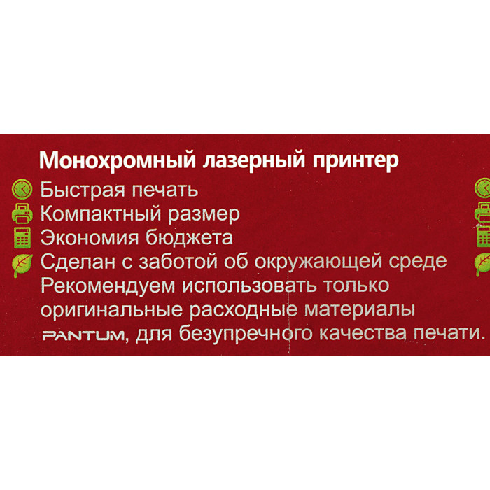 Принтер лазерный Pantum P2500 A4 черный