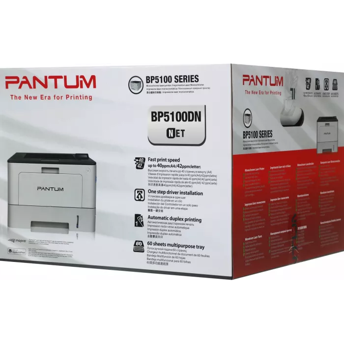 Принтер лазерный Pantum BP5100DN A4 Duplex Net белый