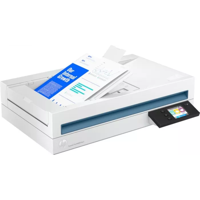 Сканер планшетный HP ScanJet Pro N4600 fnw1 (20G07A) A4 белый