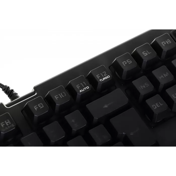 Клавиатура A4Tech B120N черный USB Multimedia for gamer LED (подставка для запястий) кабель 1.8м