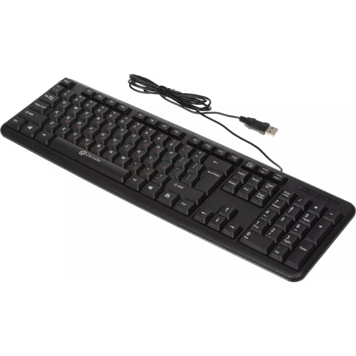 Клавиатура Оклик 90MV2 черный USB (1185967) кабель 1.8м