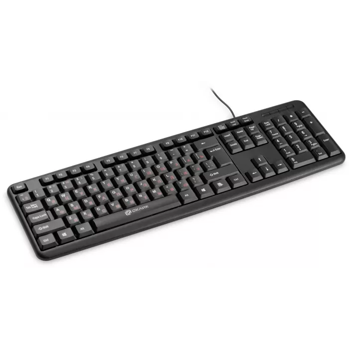 Клавиатура Оклик 90MV2 черный USB (1185967) кабель 1.8м