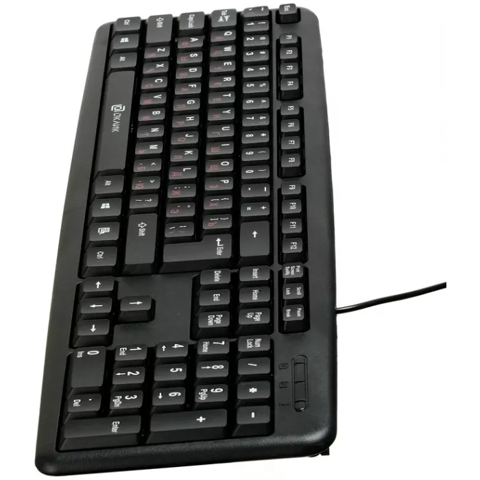 Клавиатура Оклик 90MV2 черный USB (1185967) кабель 1.8м