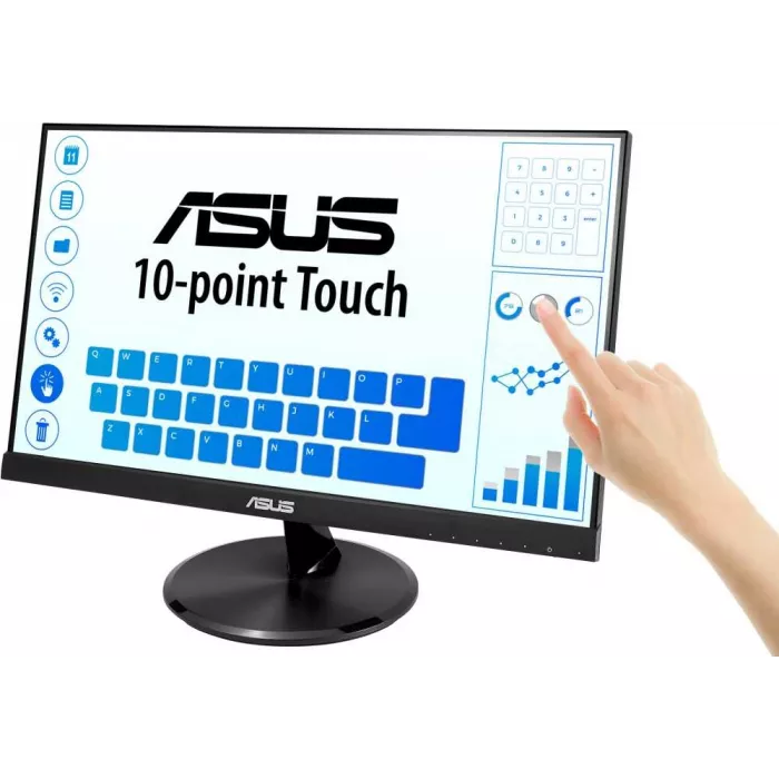Монитор Asus 21.5" VT229H черный IPS LED 16:9 HDMI M/M глянцевая 1000:1 250cd 178гр/178гр 1920x1080 60Hz VGA FHD USB Touch 3.83кг