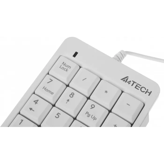 Числовой блок A4Tech FK13P белый USB slim для ноутбука (FK13P WHITE) кабель 1.5м