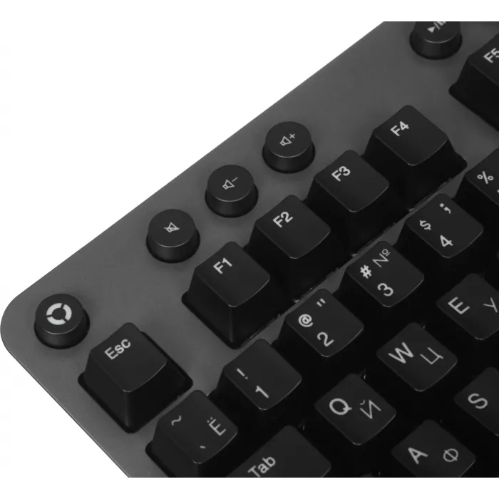 Клавиатура Lenovo K500 RGB механическая черный USB Multimedia for gamer LED (подставка для запястий) (GY40T26479) кабель 1.8м