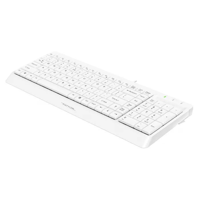 Клавиатура A4Tech FK15 белый USB (FK15 WHITE) кабель 1.5м