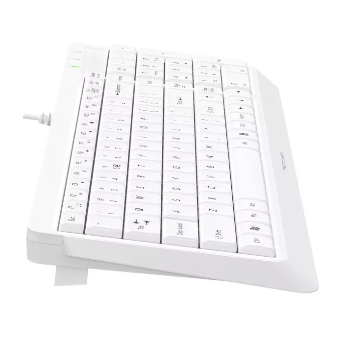 Клавиатура A4Tech FK15 белый USB (FK15 WHITE) кабель 1.5м
