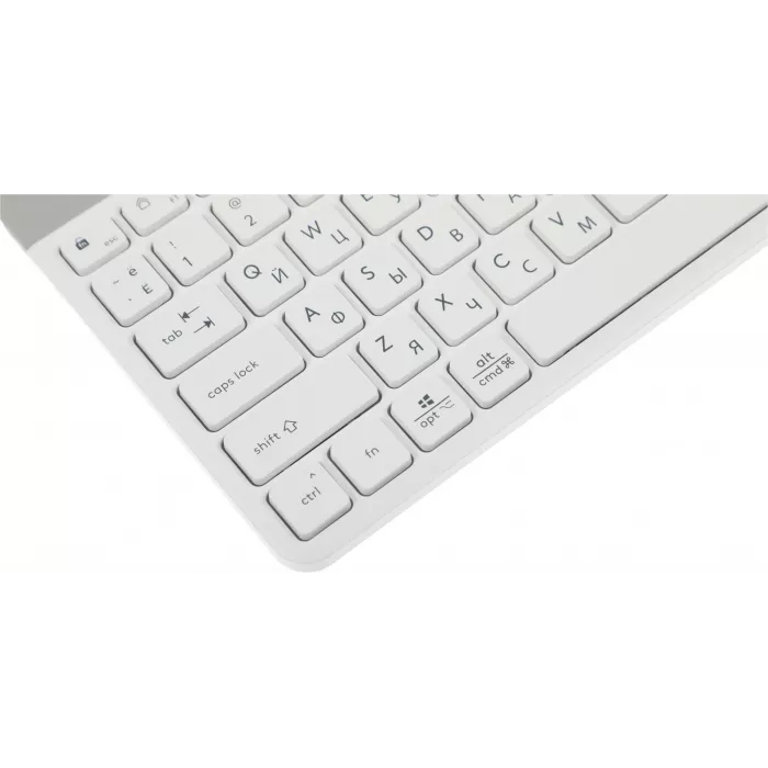 Клавиатура A4Tech FK25 белый/серый USB slim (FK25 WHITE) кабель 1.5м