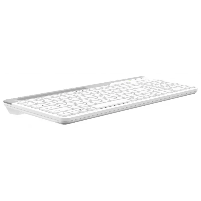 Клавиатура A4Tech FK25 белый/серый USB slim (FK25 WHITE) кабель 1.5м