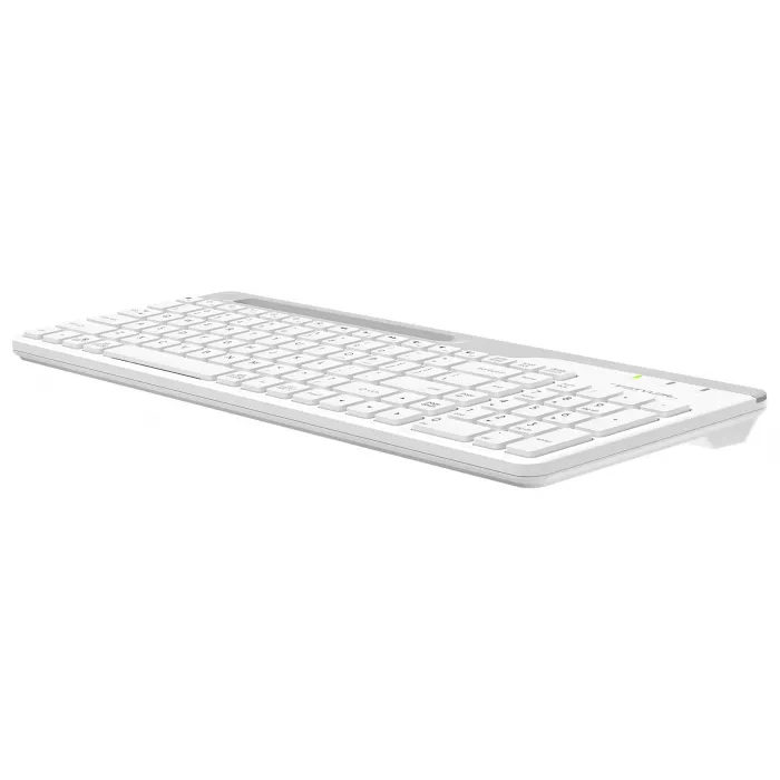 Клавиатура A4Tech FK25 белый/серый USB slim (FK25 WHITE) кабель 1.5м