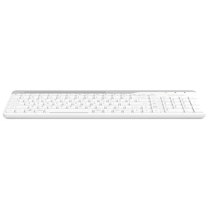 Клавиатура A4Tech FK25 белый/серый USB slim (FK25 WHITE) кабель 1.5м