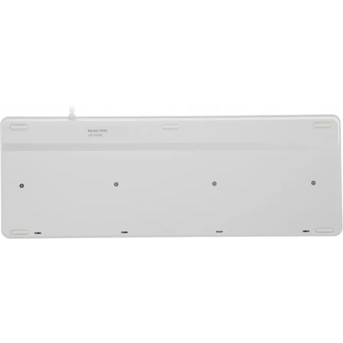 Клавиатура A4Tech FK25 белый/серый USB slim (FK25 WHITE) кабель 1.5м