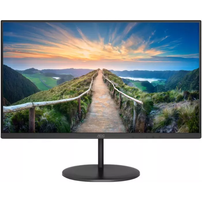 Монитор AOC 23.8" Value Line Q24V4EA черный IPS LED 16:9 HDMI M/M матовая 250cd 178гр/178гр 2560x1440 75Hz DP 2K 3.45кг