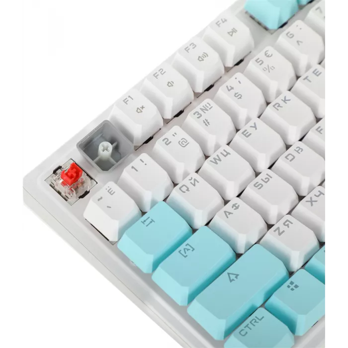 Клавиатура A4Tech S510N механическая белый USB for gamer LED (S510N (ICY WHITE )) кабель 1.8м