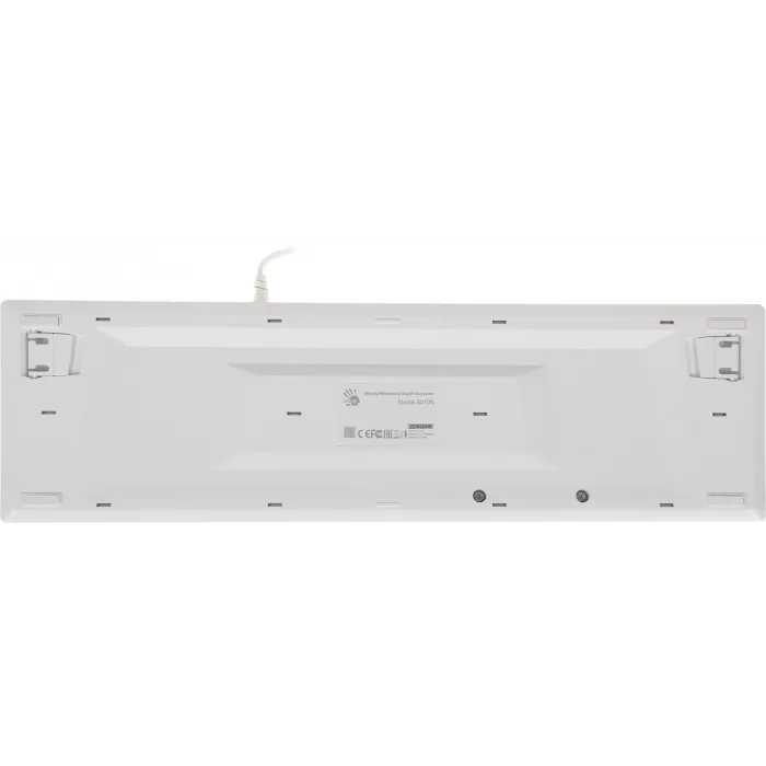 Клавиатура A4Tech S510N механическая белый USB for gamer LED (S510N (ICY WHITE )) кабель 1.8м
