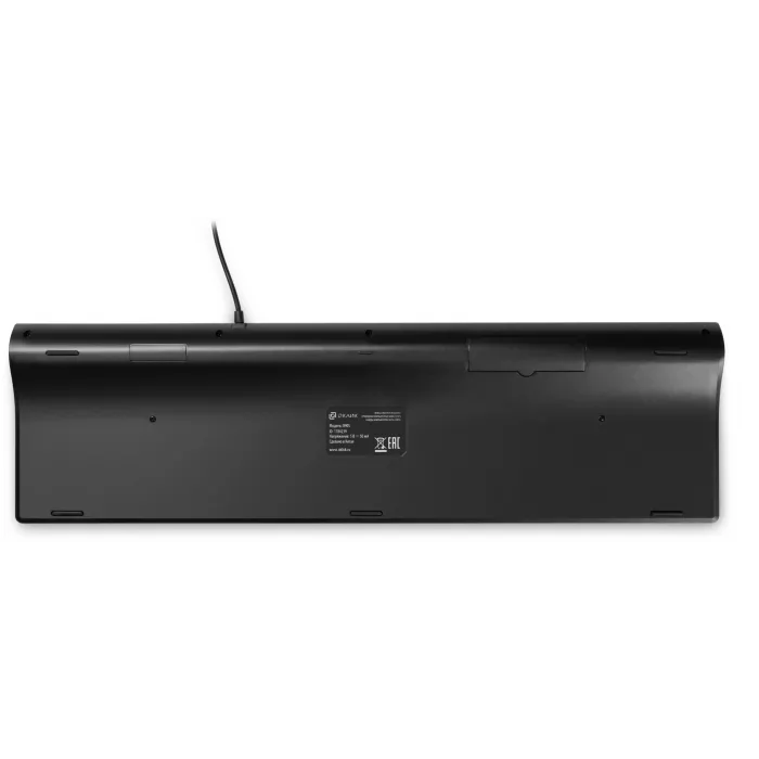 Клавиатура Оклик 890S серый/черный USB slim Multimedia (1784239) кабель 1.6м