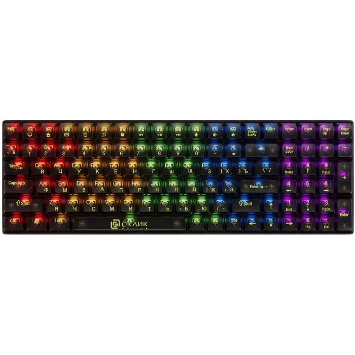 Клавиатура Оклик 915GK механическая черный USB for gamer (1790371) кабель 1.8м