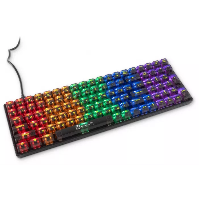 Клавиатура Оклик 915GK механическая черный USB for gamer (1790371) кабель 1.8м