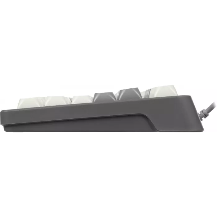 Клавиатура Оклик 711G серый/белый USB Multimedia for gamer LED (1790385) кабель 1.5м