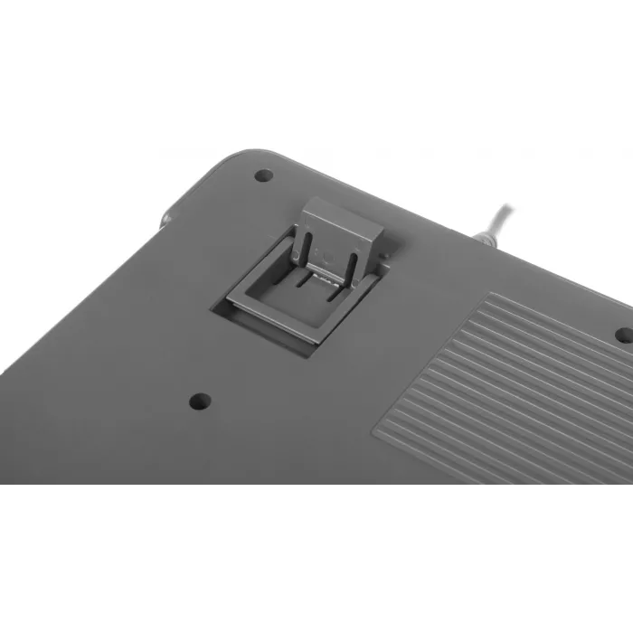 Клавиатура Оклик 711G серый/белый USB Multimedia for gamer LED (1790385) кабель 1.5м