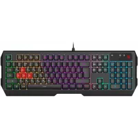 Клавиатура A4Tech B140N черный USB for gamer LED (подставка для запястий) кабель 1.8м