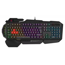 Клавиатура A4Tech B310N черный USB Multimedia for gamer LED (подставка для запястий) кабель 1.8м