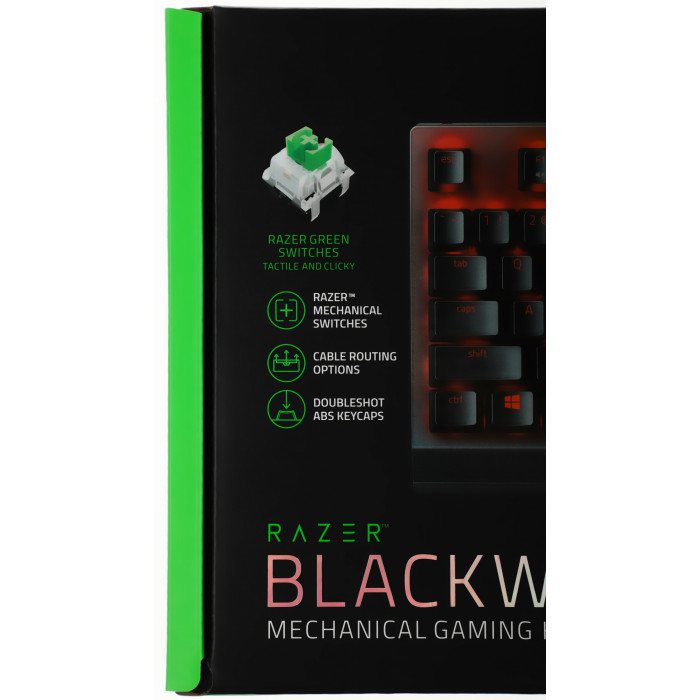 Клавиатура Razer BlackWidow V3 TKL механическая черный/черный USB Multimedia for gamer LED (RZ03-03490700-R3R1) кабель 1.8м