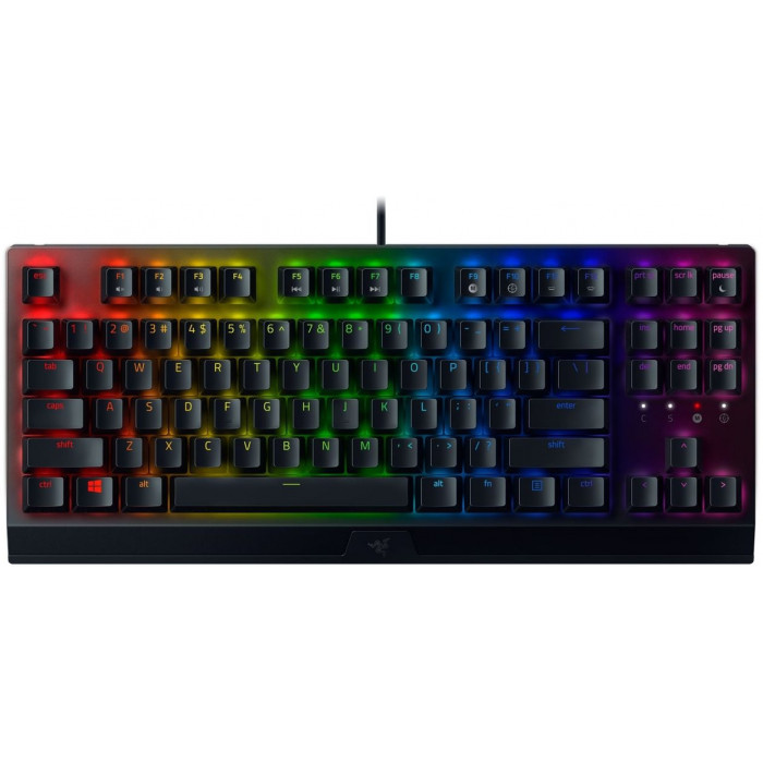 Клавиатура Razer BlackWidow V3 TKL механическая черный/черный USB Multimedia for gamer LED (RZ03-03490700-R3R1) кабель 1.8м