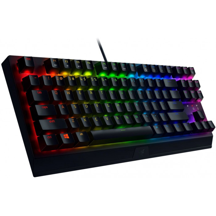 Клавиатура Razer BlackWidow V3 TKL механическая черный/черный USB Multimedia for gamer LED (RZ03-03490700-R3R1) кабель 1.8м