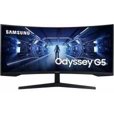 Монитор Samsung 34" Odyssey G5 C34G55TWWI черный VA LED 1ms 21:9 HDMI матовая 250cd 178гр/178гр 3440x1440 165Hz DP UW 5.6кг