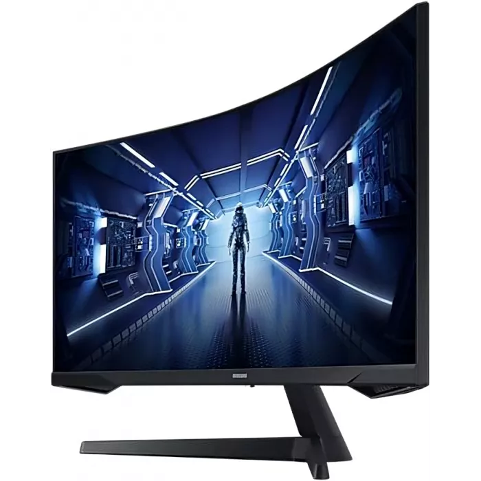 Монитор Samsung 34" Odyssey G5 C34G55TWWI черный VA LED 1ms 21:9 HDMI матовая 250cd 178гр/178гр 3440x1440 165Hz DP UW 5.6кг