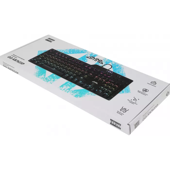 Клавиатура GMNG GG-KB765XP механическая черный USB Multimedia for gamer LED (1901096) кабель 1.8м