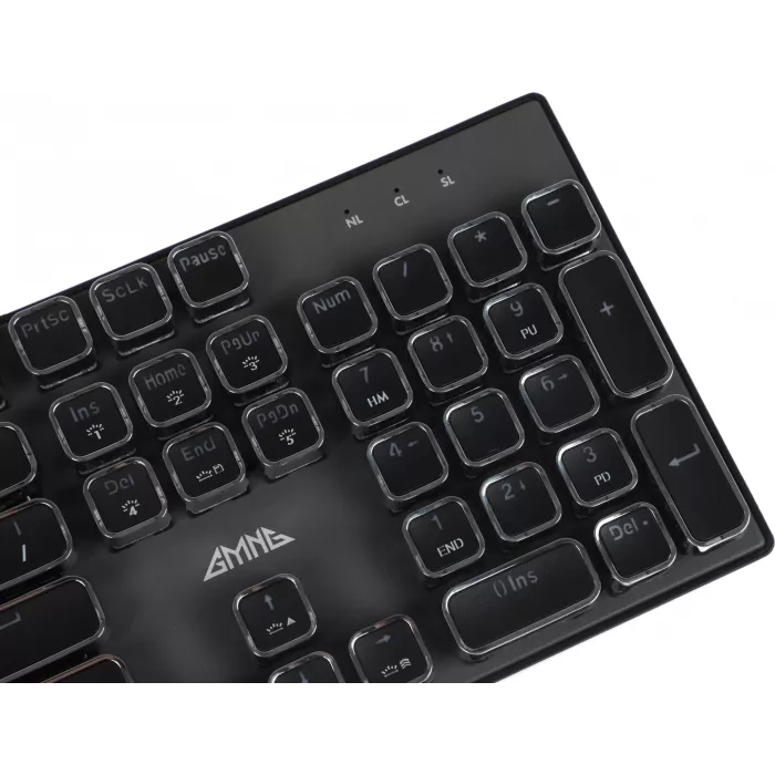 Клавиатура GMNG GG-KB815X механическая черный/серебристый USB Multimedia for gamer LED (1913914) кабель 1.8м