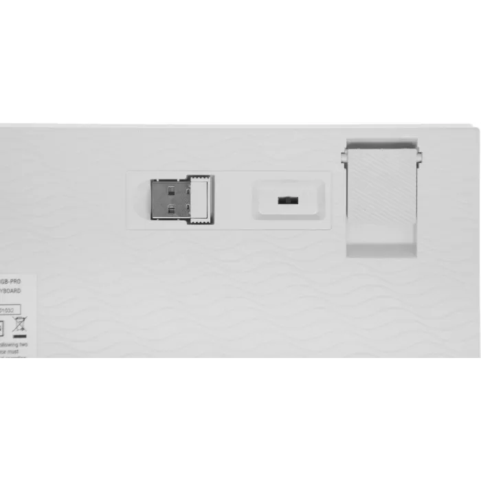 Клавиатура Redragon Veigar механическая белый/синий USB беспроводная BT/Radio for gamer LED (71476) кабель 1.5м