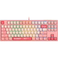 Клавиатура A4Tech S87 Energy механическая розовый USB for gamer LED (S87 USB ENERGY PINK) кабель 1.8м