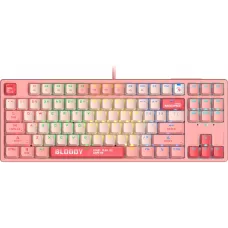 Клавиатура A4Tech S87 Energy механическая розовый USB for gamer LED (S87 USB ENERGY PINK) кабель 1.8м