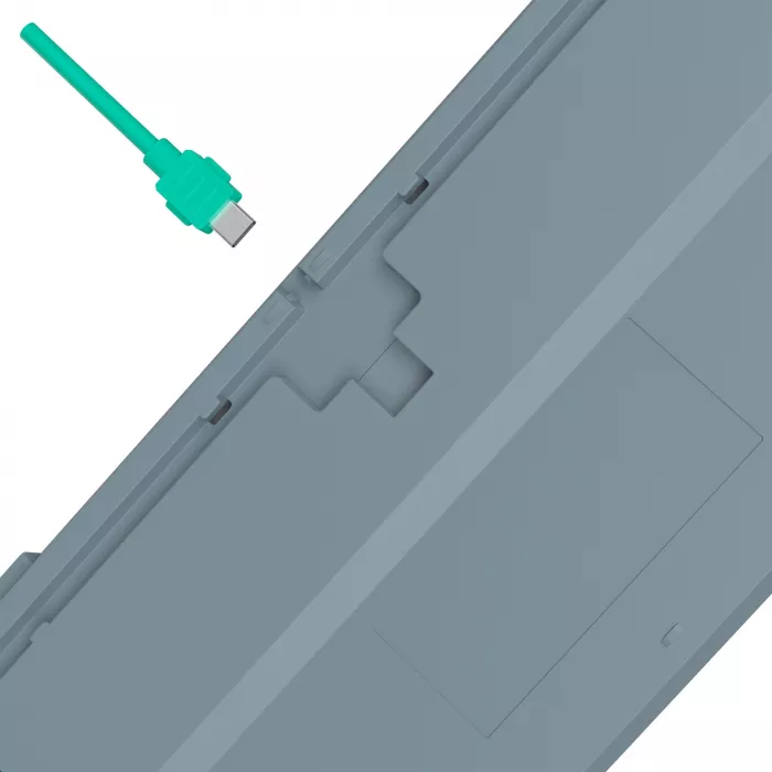 Клавиатура A4Tech S87 Energy механическая серый USB for gamer LED (S87 USB ENERGY ASH) кабель 1.8м