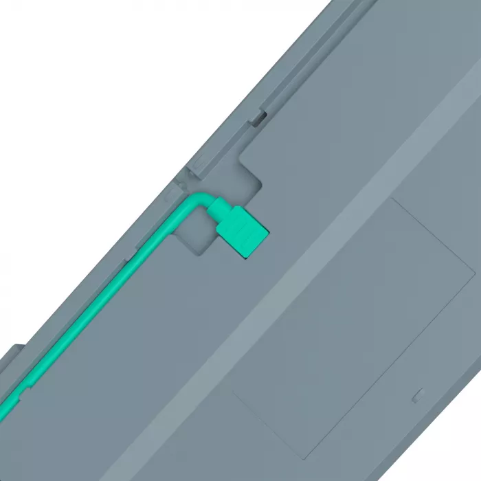 Клавиатура A4Tech S87 Energy механическая серый USB for gamer LED (S87 USB ENERGY ASH) кабель 1.8м