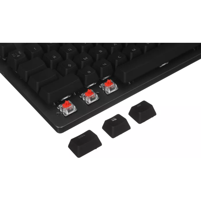 Клавиатура Logitech G512 Carbon Red Linear механическая черный USB Multimedia for gamer LED (920-009374)