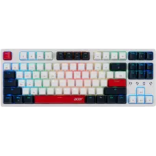 Клавиатура Acer OKR302 механическая белый USB беспроводная BT/Radio for gamer LED (ZL.KBDEE.016) кабель 1.6м