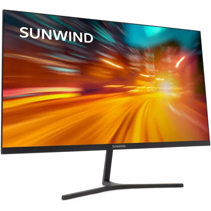 Монитор SunWind 23.8" SM-24FI401 черный IPS LED 1ms 16:9 HDMI матовая 250cd 178гр/178гр 1920x1080 180Hz G-Sync FreeSync DP FHD 2.79кг