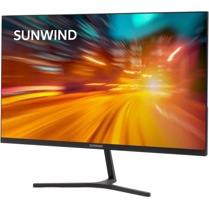 Монитор SunWind 23.8" SM-24FI401 черный IPS LED 1ms 16:9 HDMI матовая 250cd 178гр/178гр 1920x1080 180Hz G-Sync FreeSync DP FHD 2.79кг