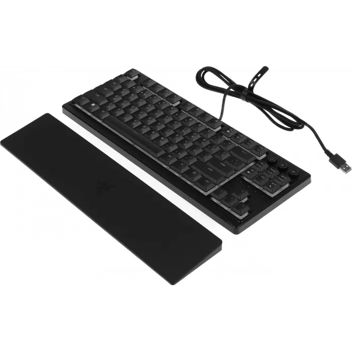Клавиатура Razer Ornata V3 Tenkeyless механическая черный USB Multimedia for gamer LED (подставка для запястий) (RZ03-04881600-R3R1)