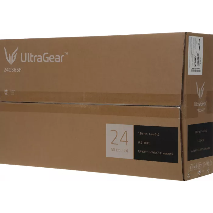 Монитор LG 23.8" UltraGear 24GS65F-B черный IPS LED 16:9 HDMI матовая HAS 300cd 178гр/178гр 1920x1080 180Hz G-Sync FreeSync DP FHD 5.4кг