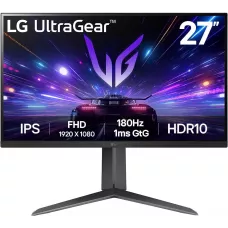 Монитор LG 27" UltraGear 27GS65F-B черный IPS LED 16:9 HDMI матовая HAS 300cd 178гр/178гр 1920x1080 180Hz FreeSync DP FHD 7.2кг