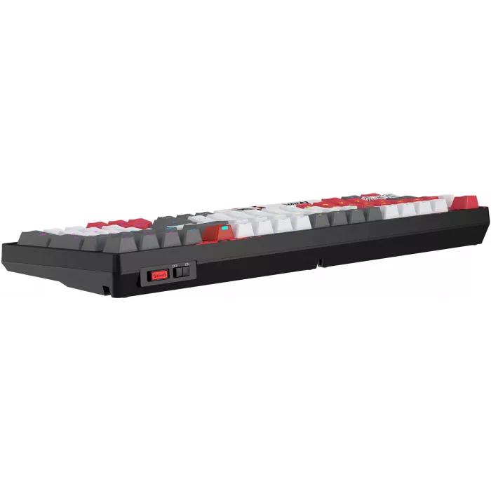 Клавиатура A4Tech WS98 Naraka механическая серый/красный USB беспроводная BT/Radio for gamer LED (WS98)