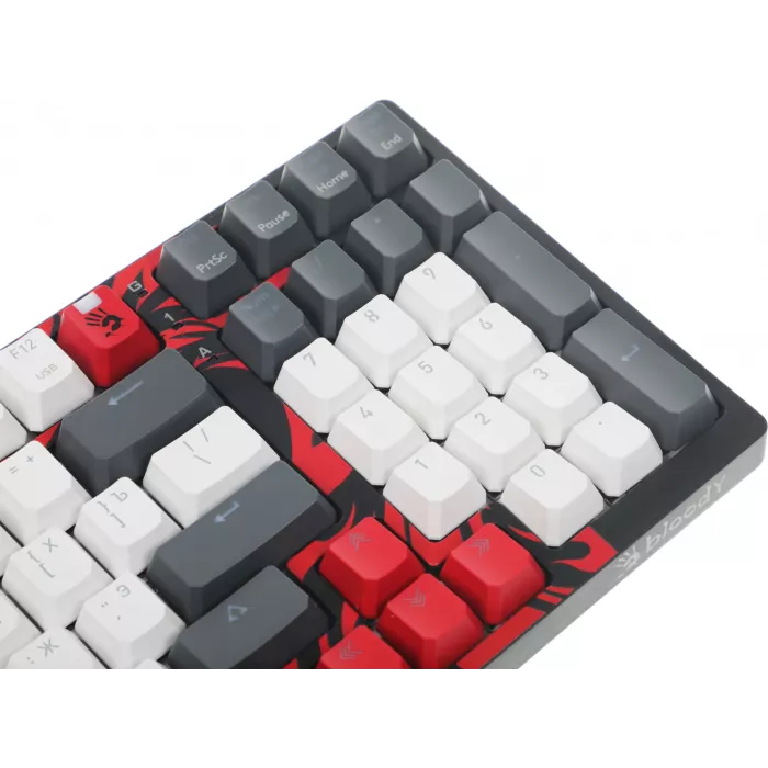 Клавиатура A4Tech WS98 Naraka механическая серый/красный USB беспроводная BT/Radio for gamer LED (WS98)