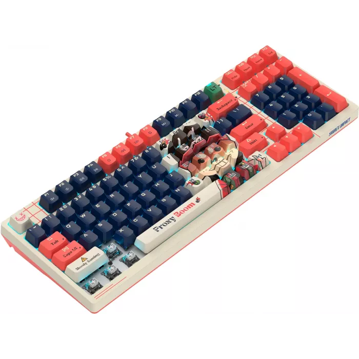 Клавиатура A4Tech AT98 Proxy Boom бежевый/красный USB for gamer LED (AT98) кабель 1.8м