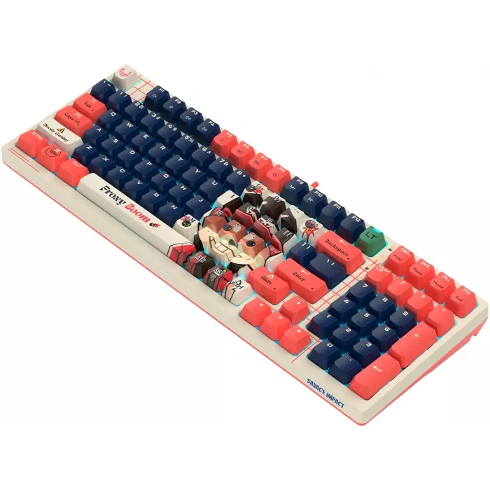Клавиатура A4Tech AT98 Proxy Boom бежевый/красный USB for gamer LED (AT98) кабель 1.8м
